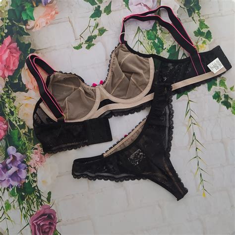 Conjunto New Black Alta Sustentação Gardens Lingerie Moda Íntima Linha Noite