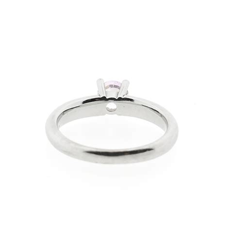 Witgouden Phlox Ring Gezet Met Roze Saffier En Diamant Ct