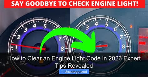 how to clear engine light code