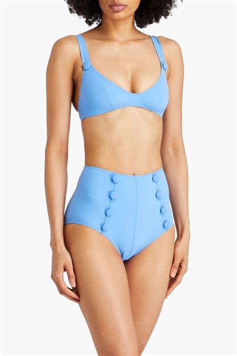 LISA MARIE FERNANDEZ Magdalena Stretch Crepe Bikini THE OUTNET