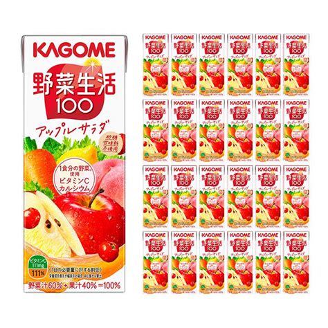 カゴメ 野菜ジュース 野菜生活100 アップルサラダ 200ml 24本 リンゴ 送料無料 3608714024 東京酒粋トウキョウシュスイ 通販 Yahooショッピング