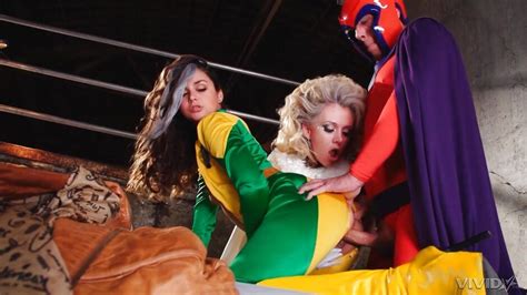 Allie Haze Jeanie Marie Sullivan Tom Byron In Superhero Outfits Breeds Super Erotic Sex HD