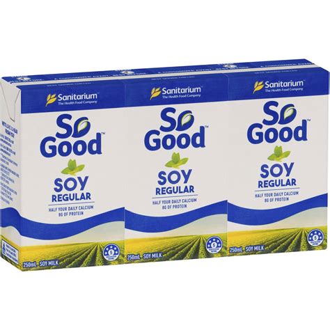 Sanitarium So Good Long Life Regular Soy Milk 250ml X3 Pack Woolworths