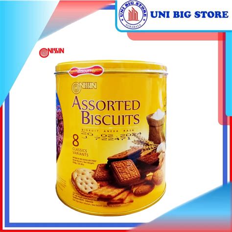 Jual Nissin Assorted Biscuits Kaleng 650 Gr Biskuit Shopee Indonesia