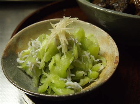 高知の郷土野菜、りゅうきゅうの酢ものと、煮物（さっと煮） 針木のぽちのブログ