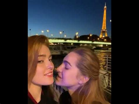 Romantic French Kiss By Lesbian Friends Near Eiffel Tower YouTube