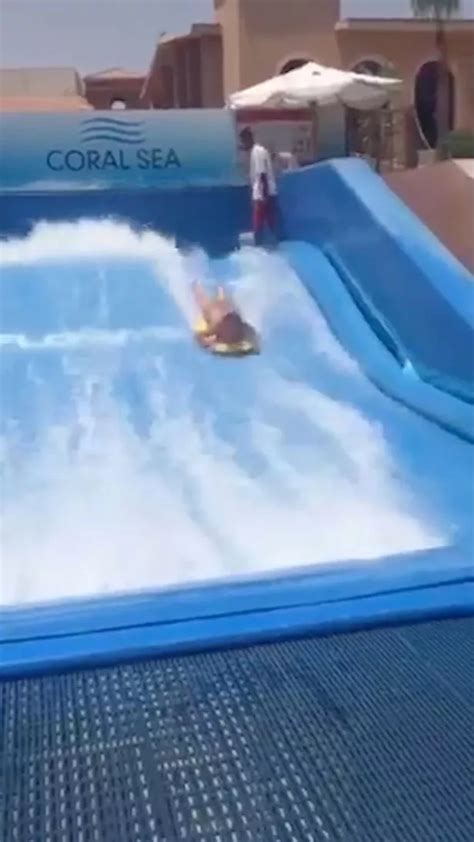Mum Stripped Naked And Nearly Paralysed After Freak Accident On Wave Machine The Mirror
