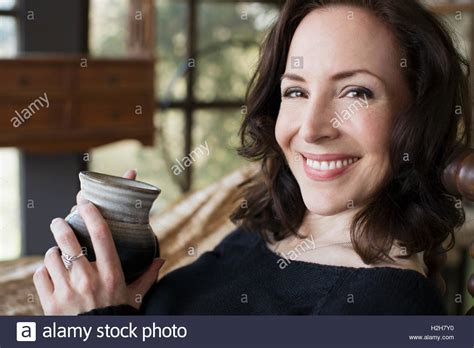 Mature Woman Brunette Smile Hi Res Stock Photography And Images Alamy