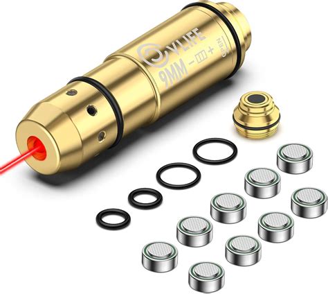 Cvlife 9mm Laser Training Cartridge With 9 Batteries For