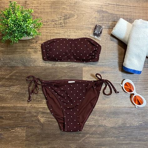 Xhilaration Swim Polka Dot Bikini Xs Poshmark
