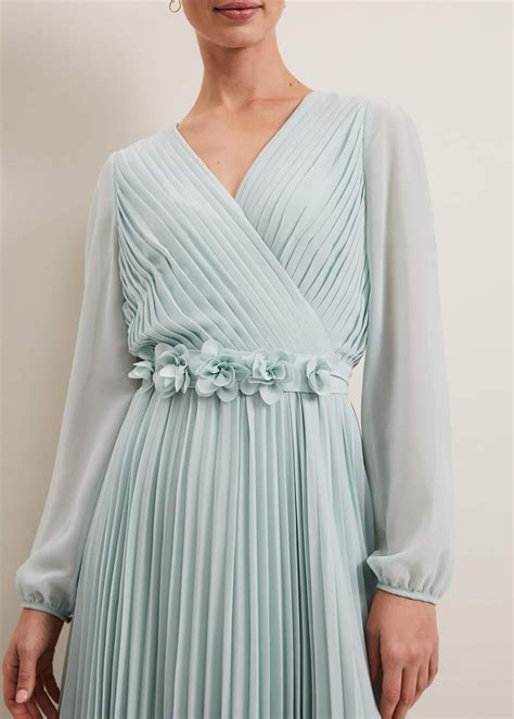 Alecia Pleat Maxi Dress | Phase Eight UK