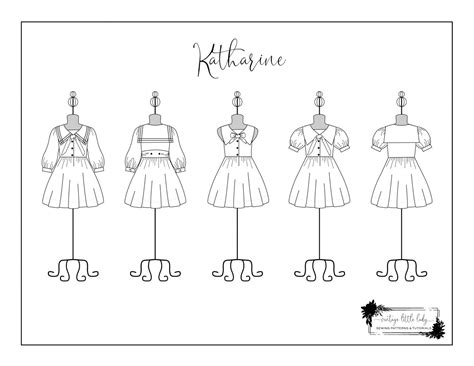 Katharine FREE Coloring Page | Vintage Little Lady