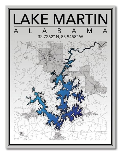 Map Of Lake Martin Alabama Winna Kamillah