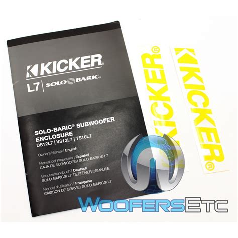 11ds12l72 Kicker 12 Solo Baric Dual 2 Ohm Vented Sub Enclosure L7