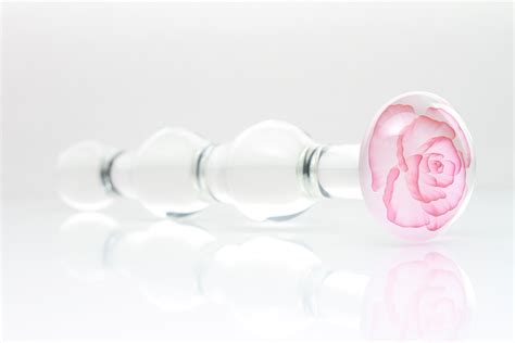 Rose Anal Beads Hedonic Glass