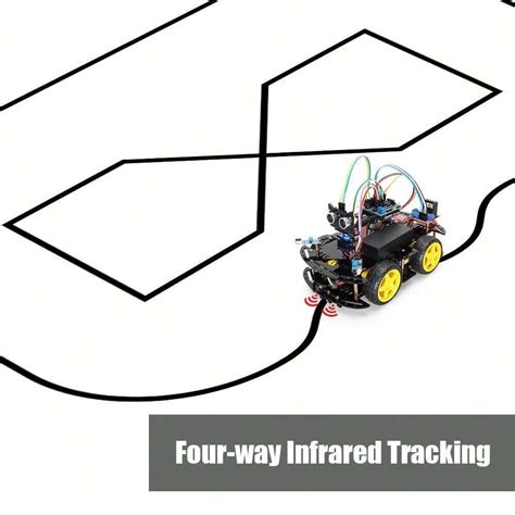 TSCINBUNY Kit de coche robótico inteligente para proyectos de