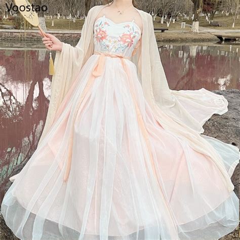 Robe Hanfu Traditionnelle De Style Chinois Pour Femmes Costume De