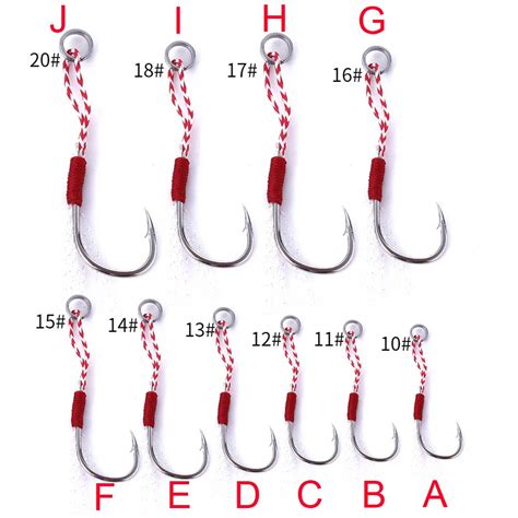 5pcs Deep Sea Fishing Jig Hooks Live Bait Barbed Hooks With PE Line ...