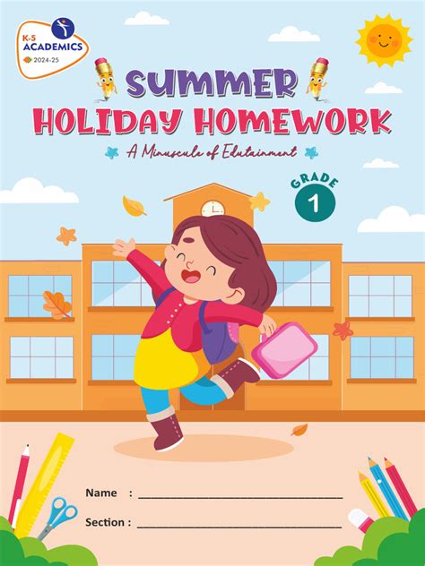 Grade 1 Summer Holiday Homework | PDF | Fruit | Foods