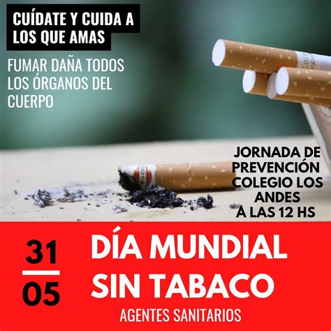 31 De Mayo Día Mundial Sin Tabaco