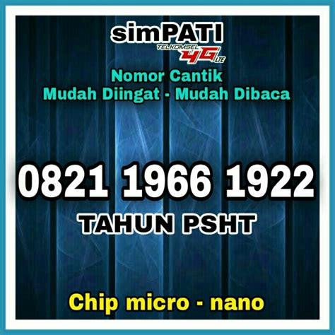 Jual Kartu Perdana Telkomsel Nomor Cantik Simpati Double Tahun Lahir