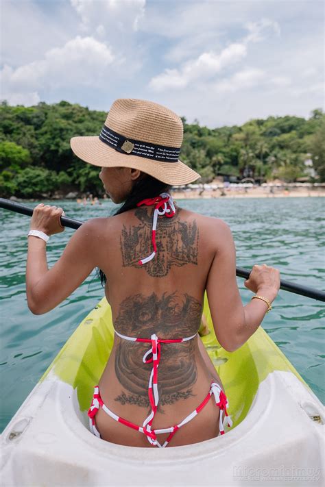 Bikini Model Anda Ai Enhanced Phuket Sailor Stripe Topaz Sharpen Porn Pic