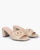 Buy Nude Heeled Sandals For Women By Outryt By AZORTE Online Ajio