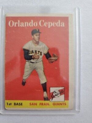 Topps Orlando Cepeda Rc Rookie San Francisco Giants Hof Vg