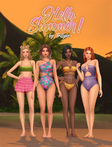 These Sims Swimwear Cc Will Steal Your Sims Hearts