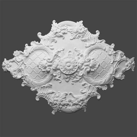 Розетка лепная Р 495.2 с объёмным рисунком на потолок под люстру ...