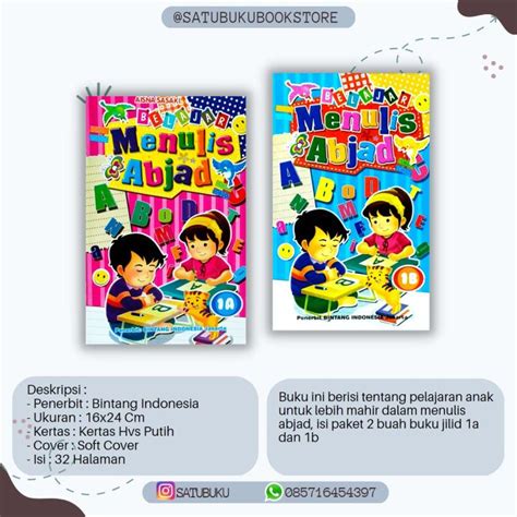 Buku Belajar Menulis Anak Tk 1 Setbelajar Menulis Huruf Dan Angkabuku