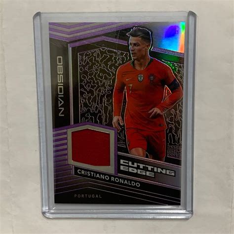 Panini Obsidian Soccer Cristiano Ronaldo Cutting Edge