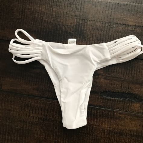 Theboldbohemian Swim New Flower White Nude Sheer Bikini Swimsuit Poshmark