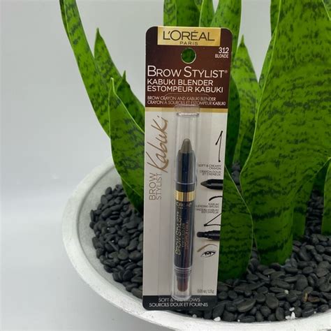L Oreal Makeup Loreal Paris Brow Stylist Kabuki Blender Brow Crayon Blonde Oz New Poshmark