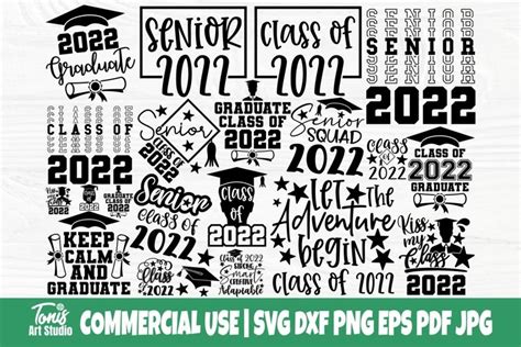 Class Of 2022 SVG Bundle Senior 2022 Svg Graduation Svg