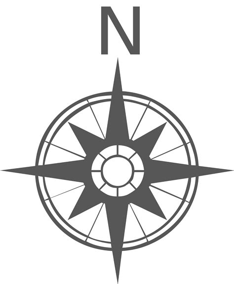 Compass Rose Png Black And White Transparent Compass Rose Black And