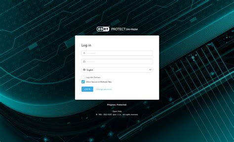 Opening The Eset Protect Web Console Eset Protect On Prem Eset