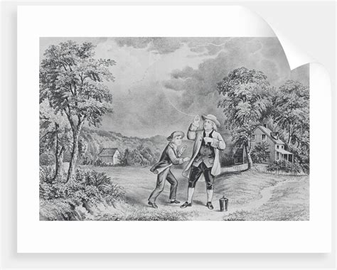 Ben Franklin Flying Kite Posters And Prints By Corbis
