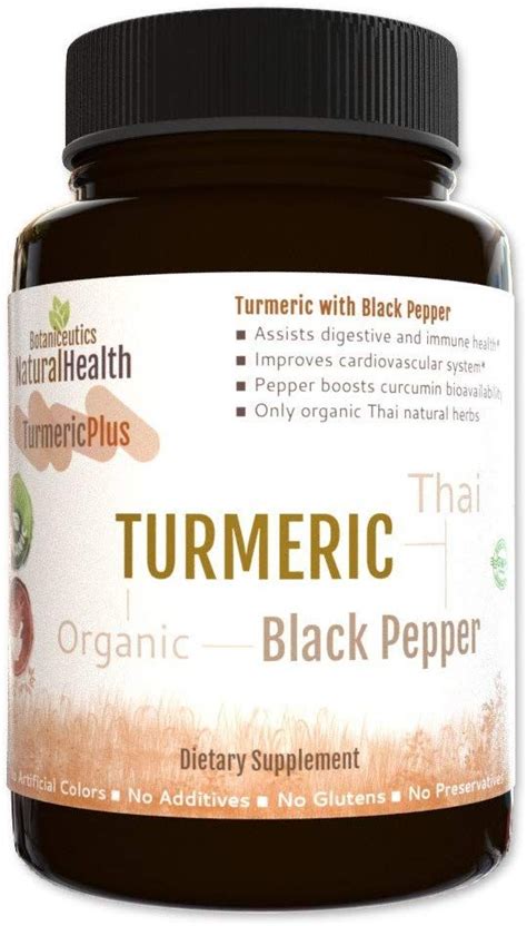 Botaniceutics Organic Turmeric And Black Pepper Curcuma Longa Piper