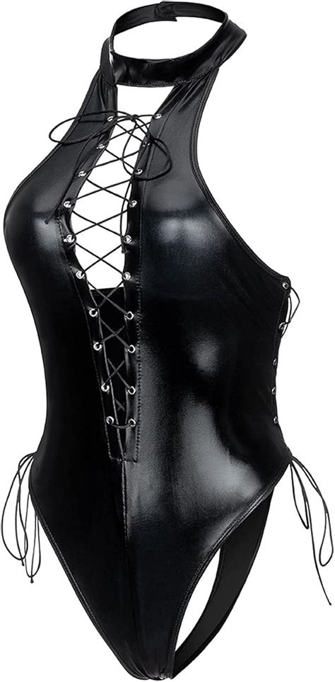 Buy Women One Piece Lingerie Sexy Lace Bodysuit Deep V Teddy Babydoll Underwear For Girlfriend