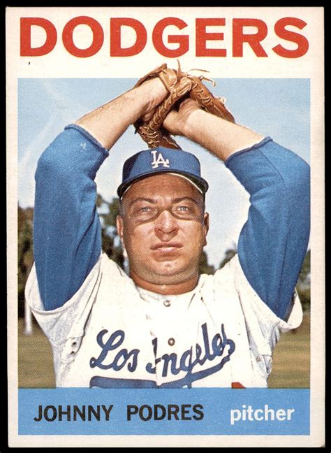 Amazon Topps Johnny Podres Los Angeles Dodgers