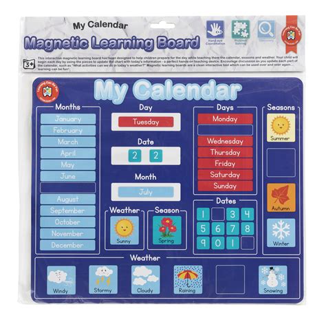 Magnetic Learning Board Calendar Learning Can Be Fun Mlbc