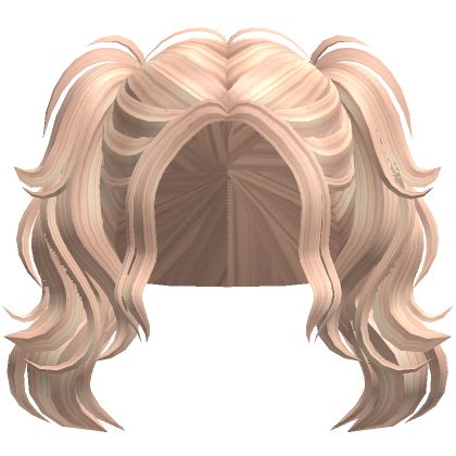 Messy Wavy Pigtails In Blonde Roblox