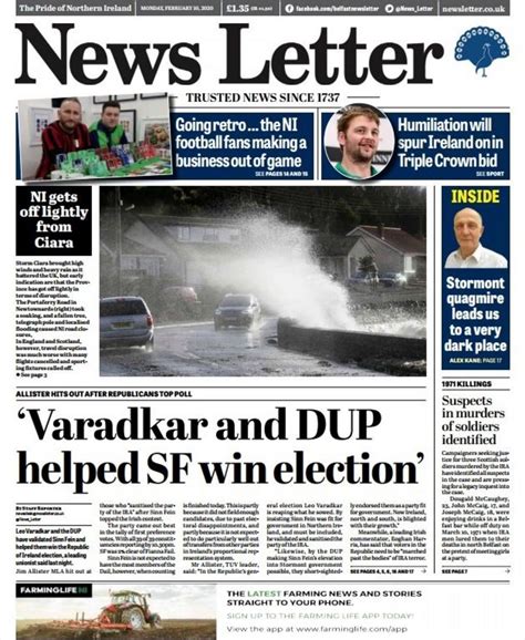 NI newspaper review: Sinn Féin surge and ministers adoption - BBC News