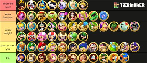 Mario Universe Characters Tier List (Community Rankings) - TierMaker