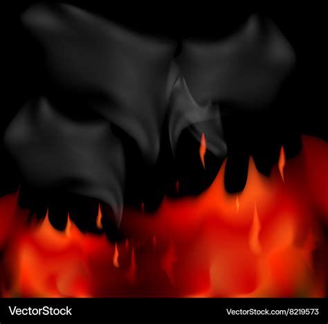 Fire smoke Royalty Free Vector Image - VectorStock