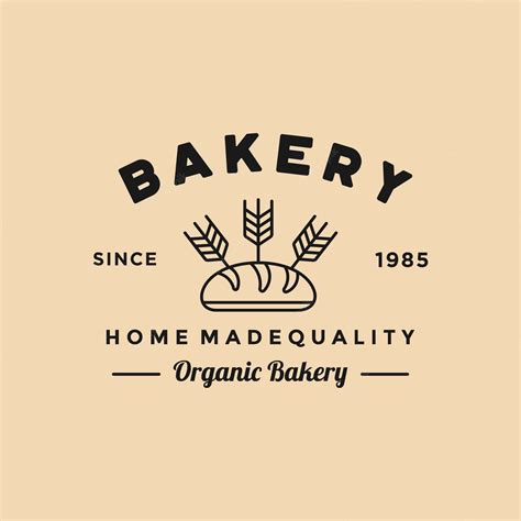 Premium Vector | Bakery vintage logo design