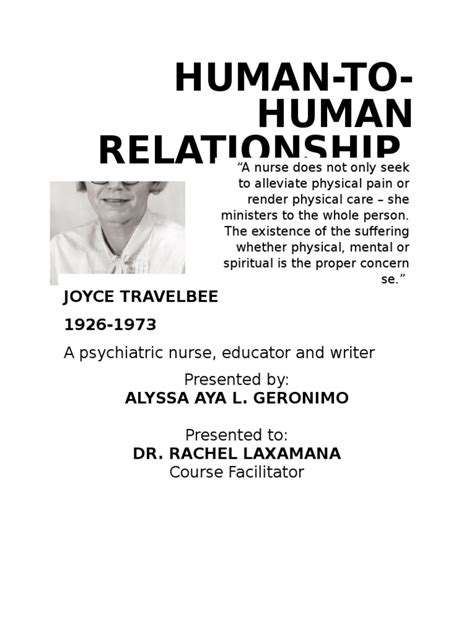 JOYCE TRAVELBEE | Psychiatric And Mental Health Nursing | Hope