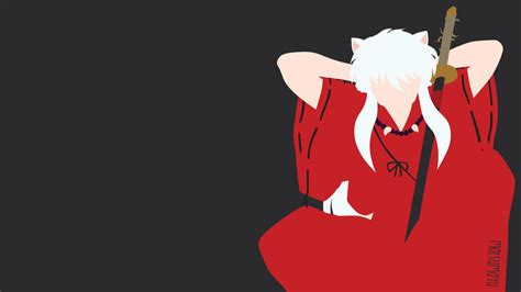 Inuyasha from Inuyasha | Minimalist by matsumayu on DeviantArt