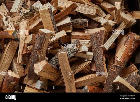 Wood Pile Closeup Stock Photo Alamy